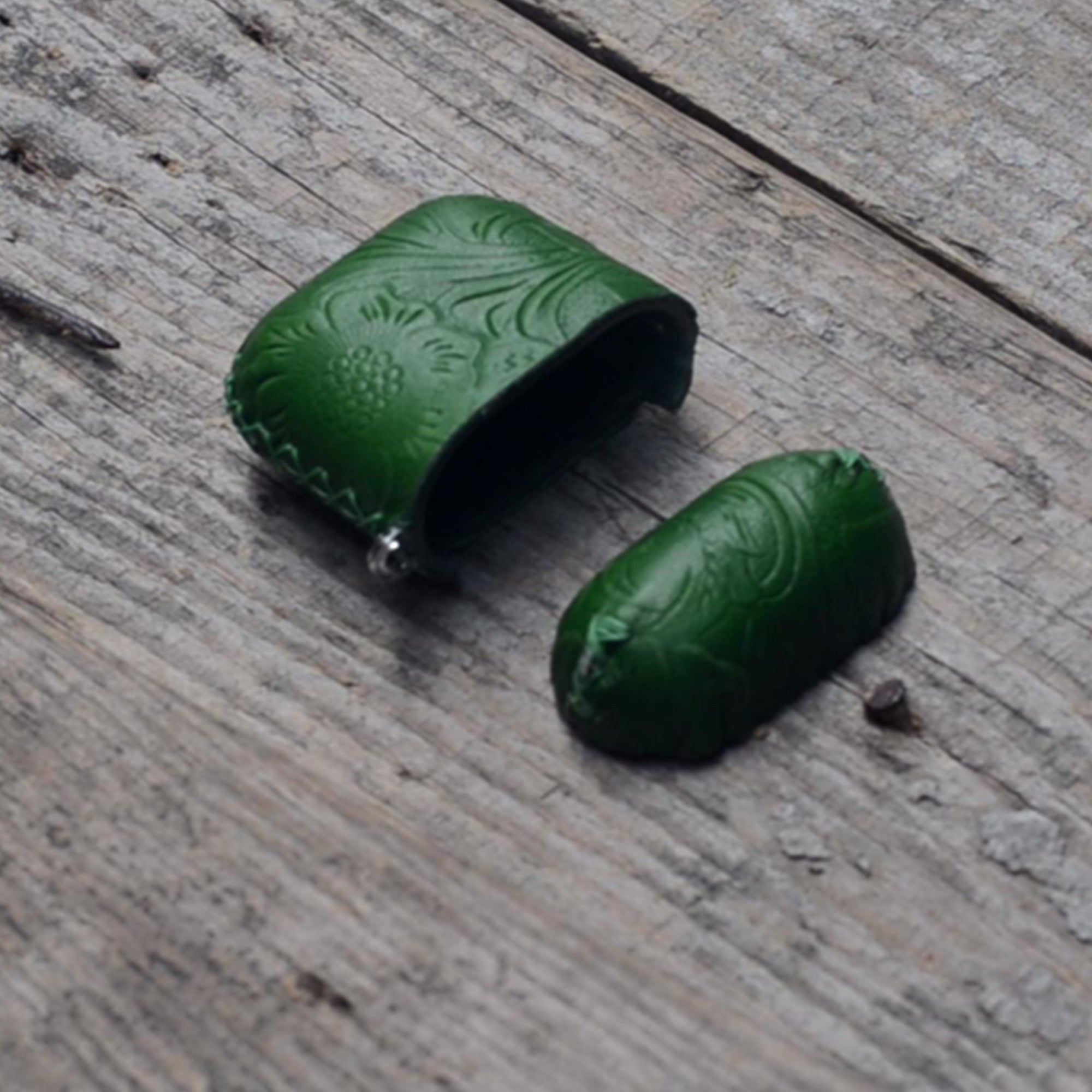 JJNUSA Genuine Leather Distressed  Leather for AirPods Pro 1 2 3 2021 Full Leather Case