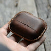 JJNUSA Best Sale Genuine Leather Distressed  Leather for AirPods Pro  Full Leather Case