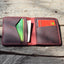JJNUSA Bifold Wallet, Men's Minimalist Card Holder Distressed Leather Wallet | Red - JJNUSA