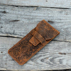 Leather Pen Sleeve , engraved Leather Pen pouch , Pen Leather Pocket , notebook pencil case  Holder Tall Pencil Cover Pen Pouch Pen Holster