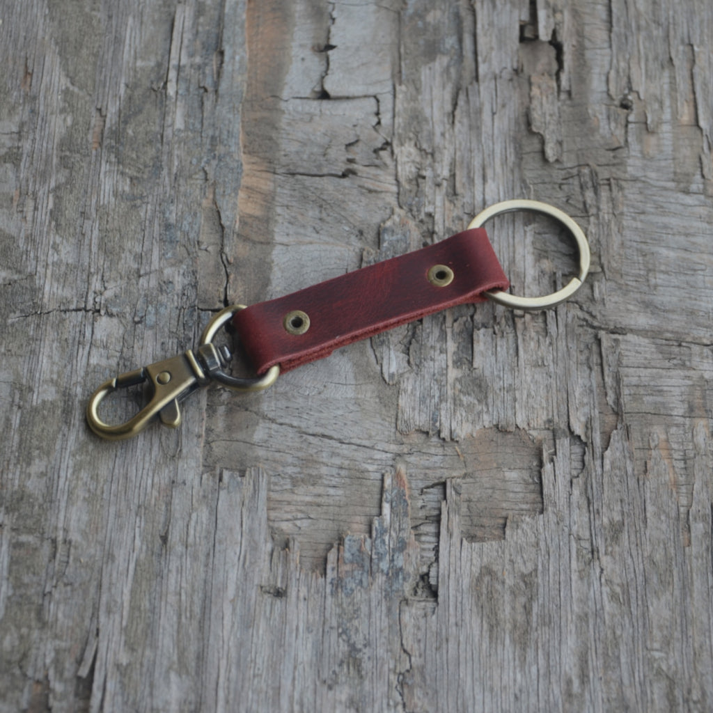 Leather key chain  leather keyring , leather key fob  key clip  Keychain Leather Men's Simple  ClipKeychain, car  Leather  for Gifts