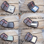 JJNUSA Leather Sketchbook Zipper Cover Artist Sketch Pad Cover for 5.5" x 8.5" / Top Spiral Mini Sketchbook, Drawing Book and Pencil Holder Case, Travel Journal Notebook Portfolio A5