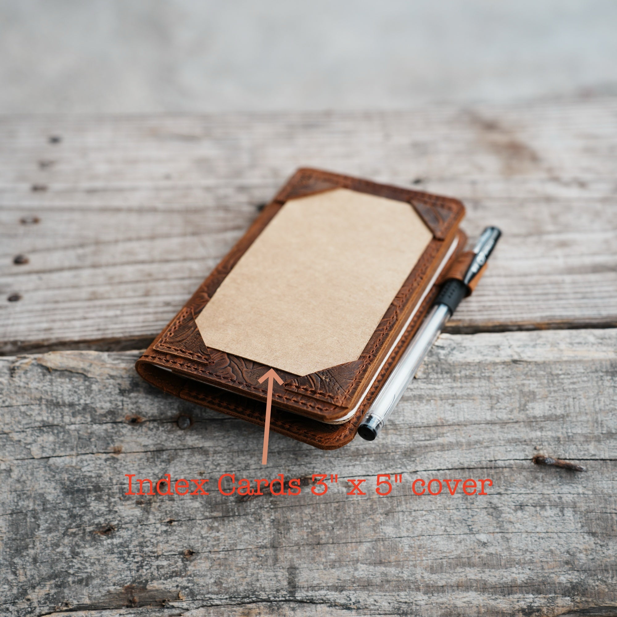 Distressed Genuine leather travel  index cards 3 x 5 cards  cover for field notes notebook leather cover notepad  Leather Journal Notebook - JJNUSA®