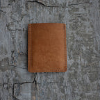 personalized Slim Genuine Leather Card Holder , Men's Minimalist Card Holder Distressed Leather Wallet  Leather Card Holder for him