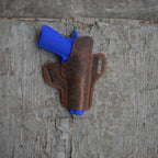 Genuine Leather Gun Holster Leather Hunting Gun Holster OWB Fits Most Colt 1911  Style 9mm .40 .45 With 4  4.25  5  Barrel Length