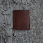 personalized Slim Genuine Leather Card Holder , Men's Minimalist Card Holder Distressed Leather Wallet  Leather Card Holder for him