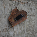 Genuine Leather Gun Holster Smith and Wesson M&P  380 Shield EZ  Leather Gun Holster IWB holster