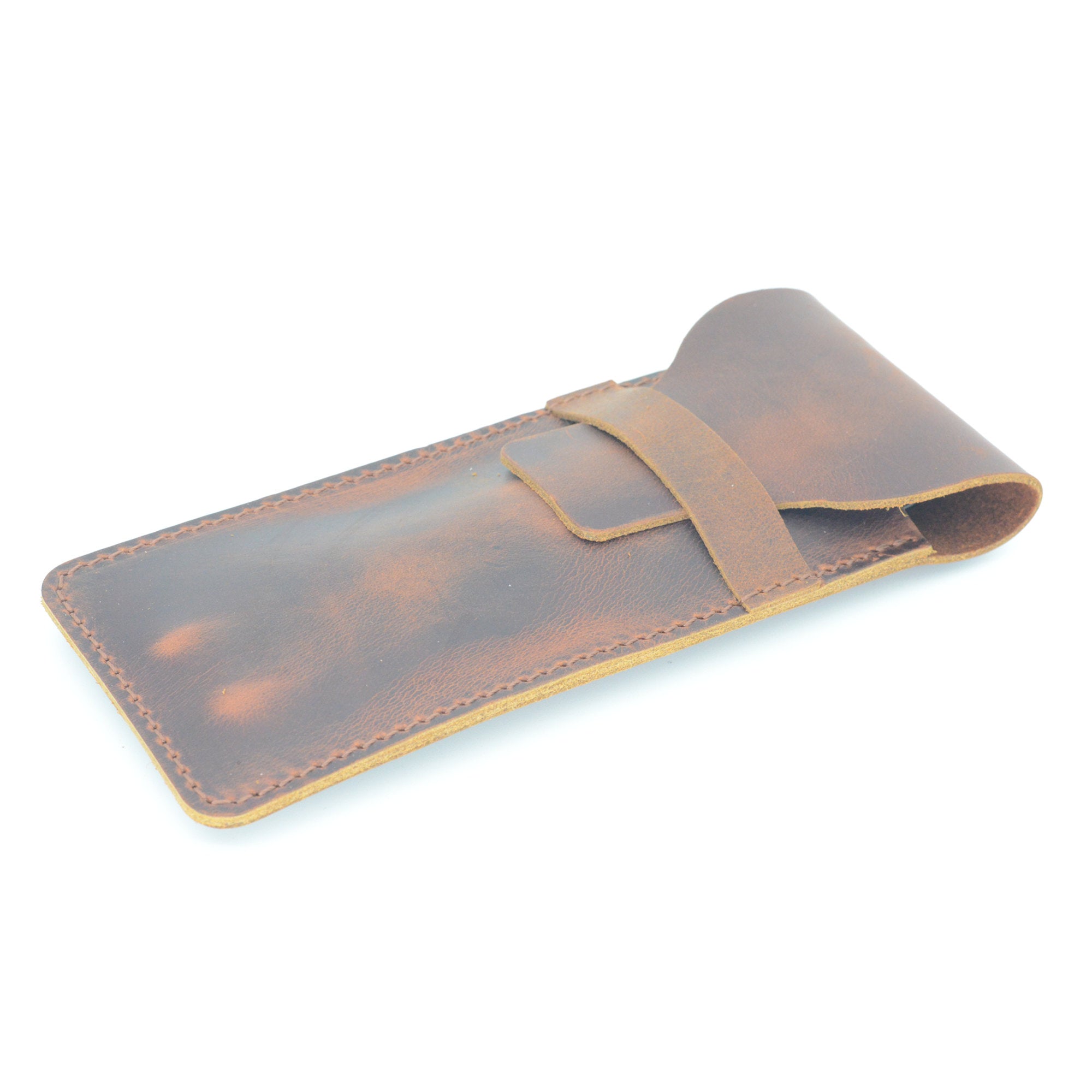 Leather Pen Sleeve , engraved Leather Pen pouch , Pen Leather Pocket , notebook pencil case  Holder Tall Pencil Cover Pen Pouch Pen Holster