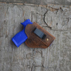 Genuine Leather Gun Holster Smith and Wesson M&P  380 Shield EZ  Leather Gun Holster IWB holster