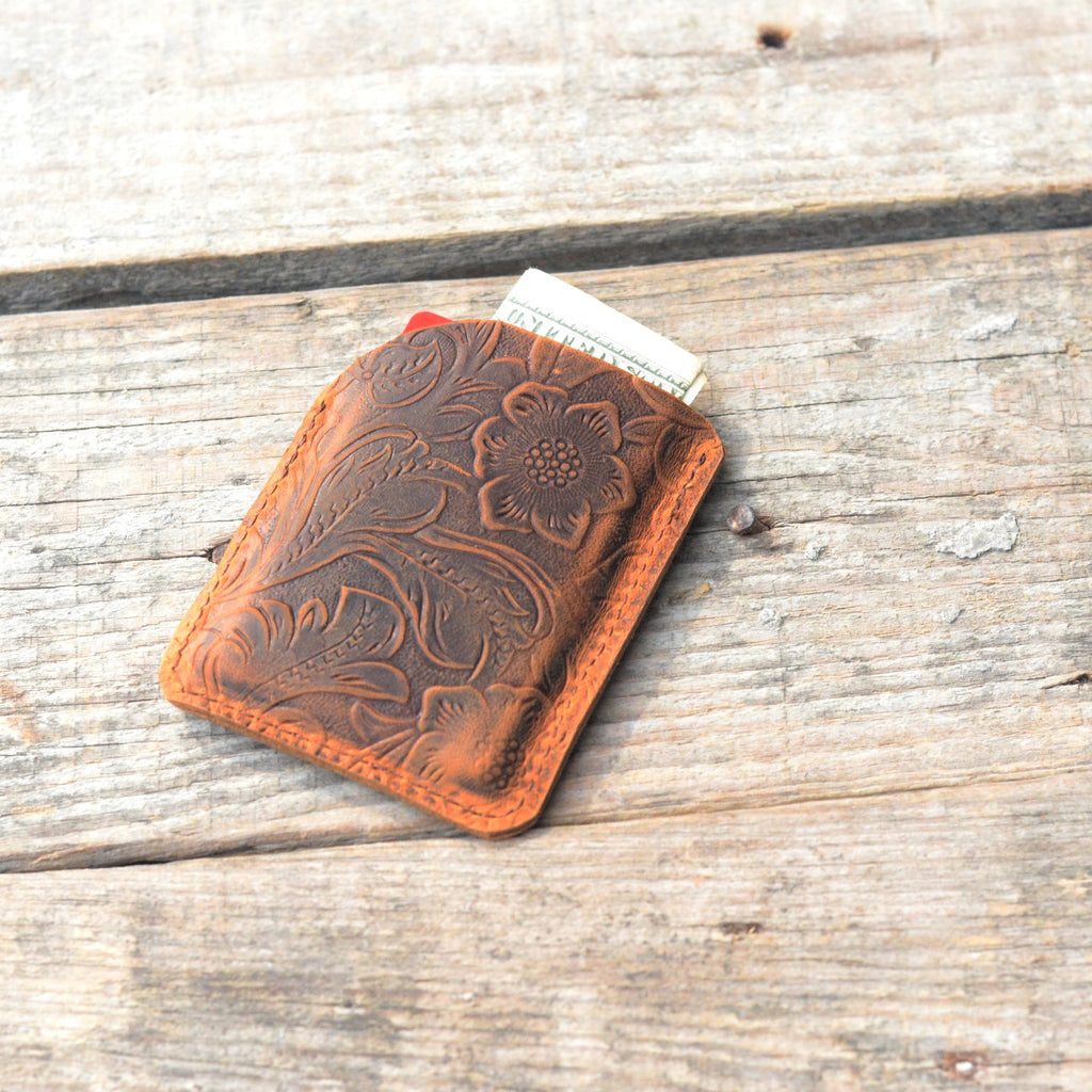 personalized  Leather Card Case, Men's Cardholder, Business Card Holder,  Mini Wallet Distressed  Genuine  Slim  Leather Card Holder