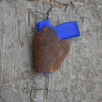 Genuine Leather Gun Holster Smith and Wesson M&P  380 Shield EZ  Leather Gun Holster IWB holster