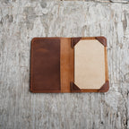 Distressed Genuine leather travel  index cards   cover   for  3x5 cards 4 x 6 notebook cahie vintage refillable notepad