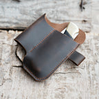 Genuine Leather Sheath Organizer, EDC Belt Holder Flashlight Holder, Pen Holder ,folding Knives 4  5  buck 110 112 knife Sheath Holster