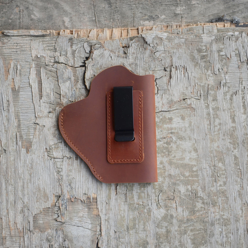 Genuine Leather Gun Holster Hunting IWB Holster  Ruger Security-9 rxm Smith & Wesson SD9 VE  PSA Dagger Compact