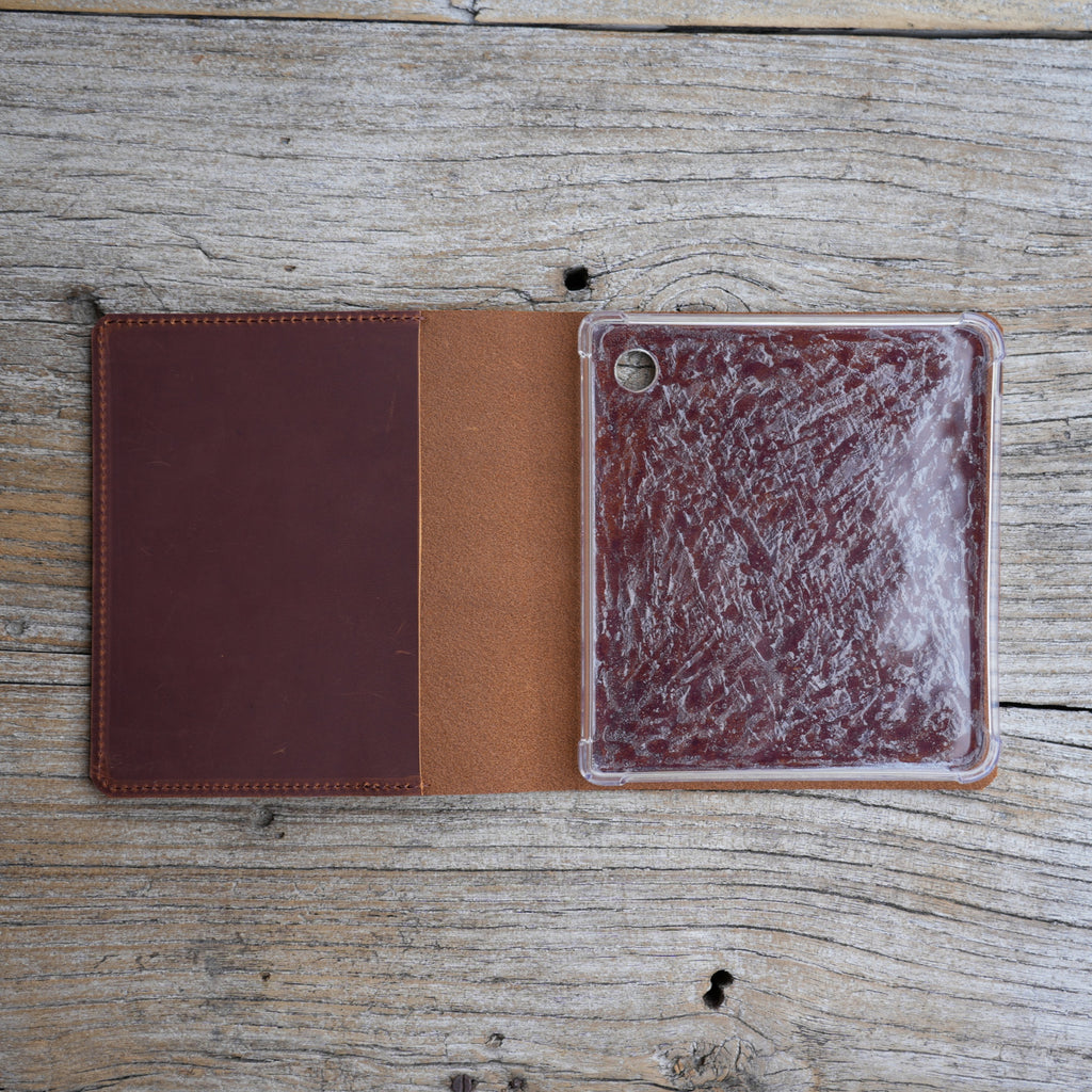 Leather Kobo Libra colour  case ,  Clara Colour /Clara BW cover case, Tooled Leather, Libra 2 Ebook cover  Clara 2E   eReader leather