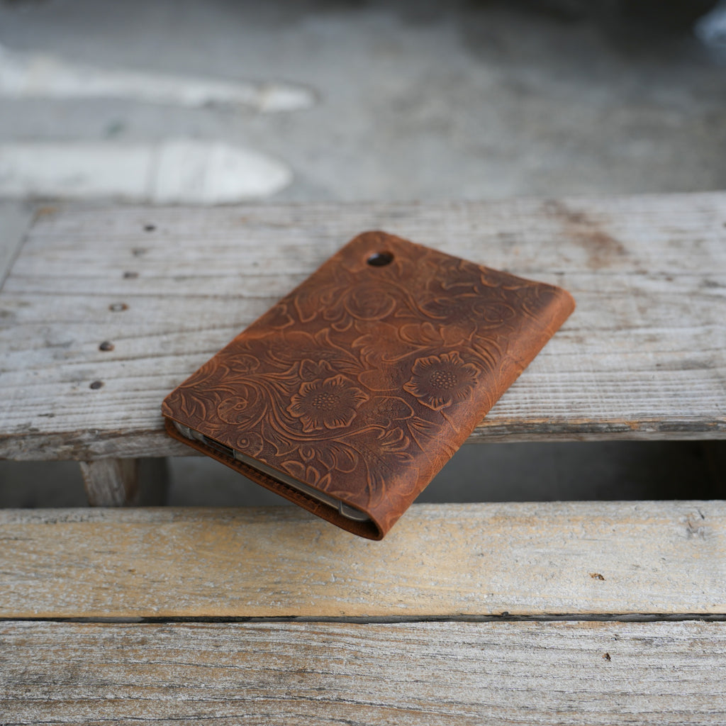 Leather Kobo Libra colour  case ,  Clara Colour /Clara BW cover case, Tooled Leather, Libra 2 Ebook cover  Clara 2E   eReader leather