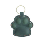 Dog Paw Leather KeyChain Gift Women Men  Key Ring Holder   Leather Belt Keychain , Heavy Duty Clip Key Rings Puppy Doggie Lover key chains