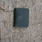 JJNUSA Bifold Wallet, Men's Minimalist Card Holder Distressed Leather Wallet  Green