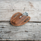 Leather Folding Knife Sheath for 4 - 5  inch Pocket , Leather Knives , Leather Holster Holder for buck 110 112 Pouch spyderco military 2