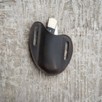 Leather Folding Knife Sheath for 4 - 5  inch Pocket , Leather Knives , Leather Holster Holder for buck 110 112 Pouch spyderco military 2