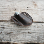 Leather Folding Knife Sheath for 4 - 5  inch Pocket , Leather Knives , Leather Holster Holder for buck 110 112 Pouch spyderco military 2