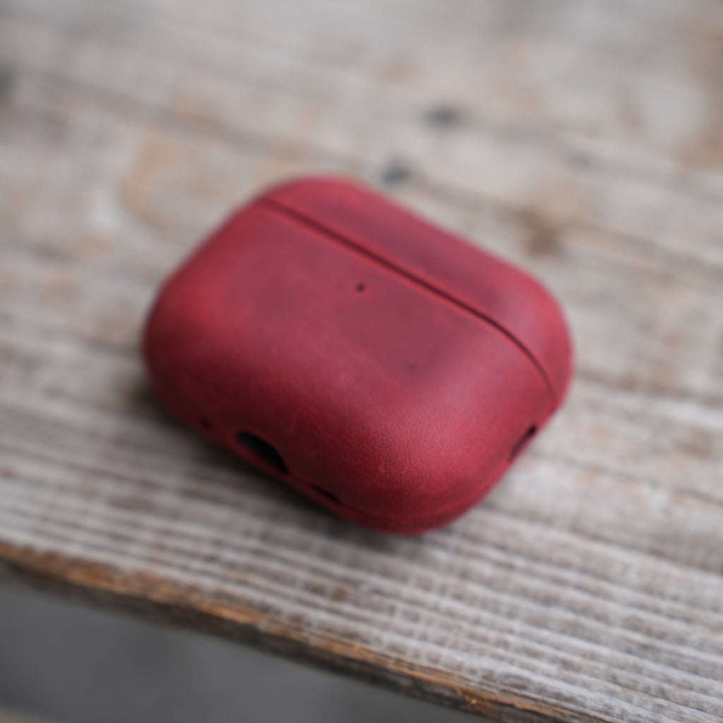 Genuine  Full Leather Distressed Leather for   Airpods Pro 3 3rd Gen (2025) Bluetooth Wireless Charging Earbud   Cover   headphone case