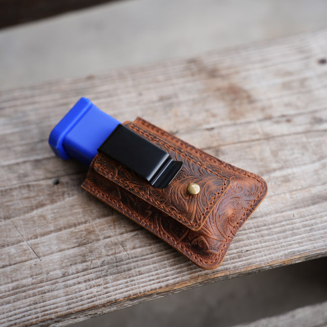 Genuine Leather Gun Holster   Magazine Pouch   IWB , OWB   Magazine Pouch IWB  for        1911 .45 Acp Single Stack  Magazine Pouch Main Image