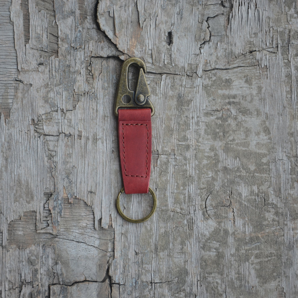 Key Ring Holder EDC Leather Key chain Belt Keychain , Heavy Duty Clip Key Chain Fob for Men,Tactical Keyring Holder for Belt