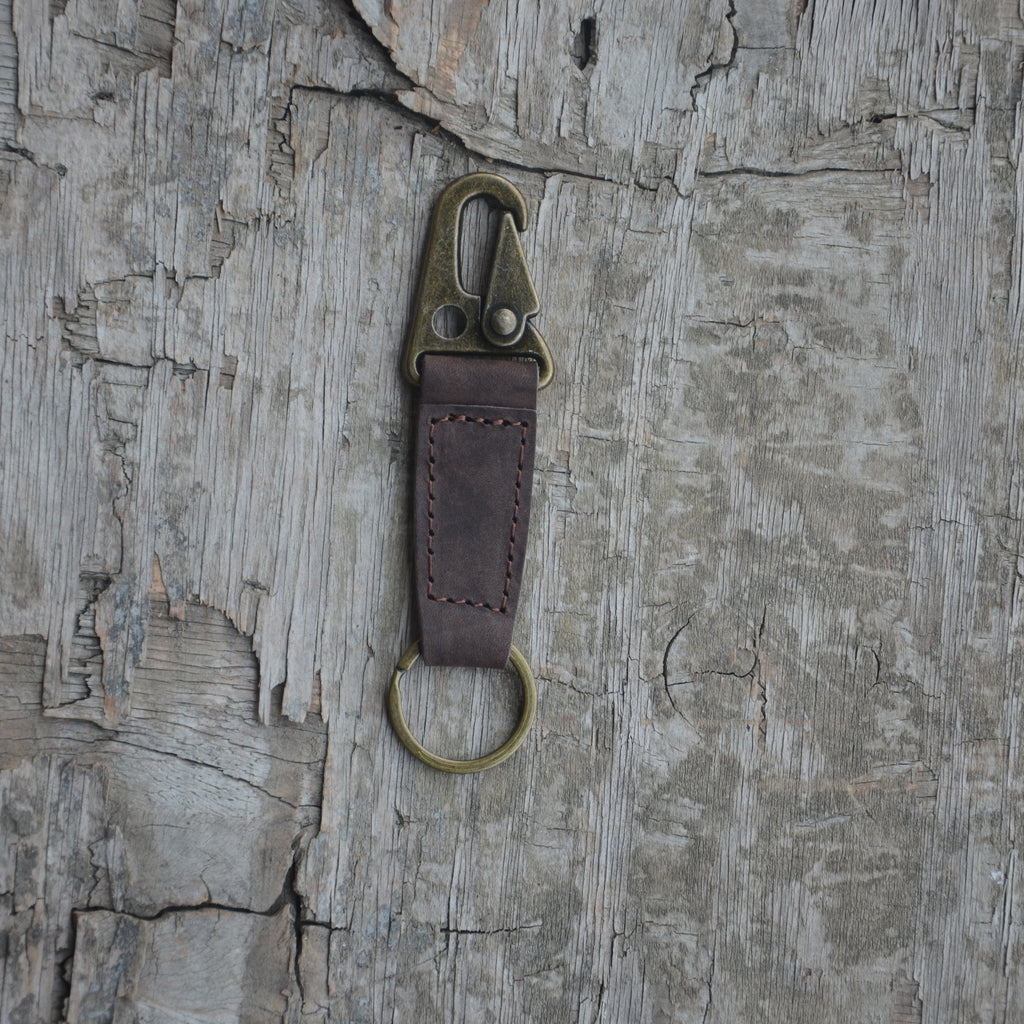 Key Ring Holder EDC Leather Key chain Belt Keychain , Heavy Duty Clip Key Chain Fob for Men,Tactical Keyring Holder for Belt