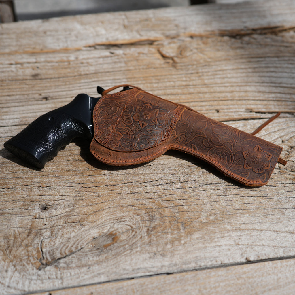 Genuine Leather Gun Holster Belt Owb Holster For Ruger Blackhawk  / Super Blackhawk Revolver Holster 3” 4.62  5  6   6.5  7.5  Leather 01