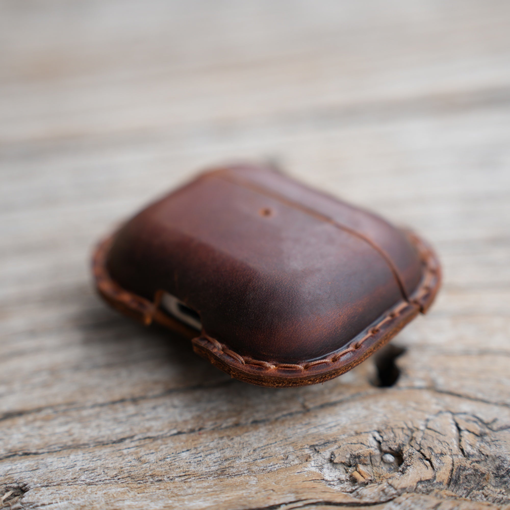 Genuine Leather Distressed Leather for AirPods Pro 3  2 1 Full Leather Case  Bluetooth wireless headphone case  MagSafe Compatible