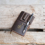 Travel Leather Refillable Journal  A6 4.1" x 5.8"  Leather Journal Travel Gifts for A5 8.3"x 5.5"  Leather Journal  Field Notes Refillable  leather notebook