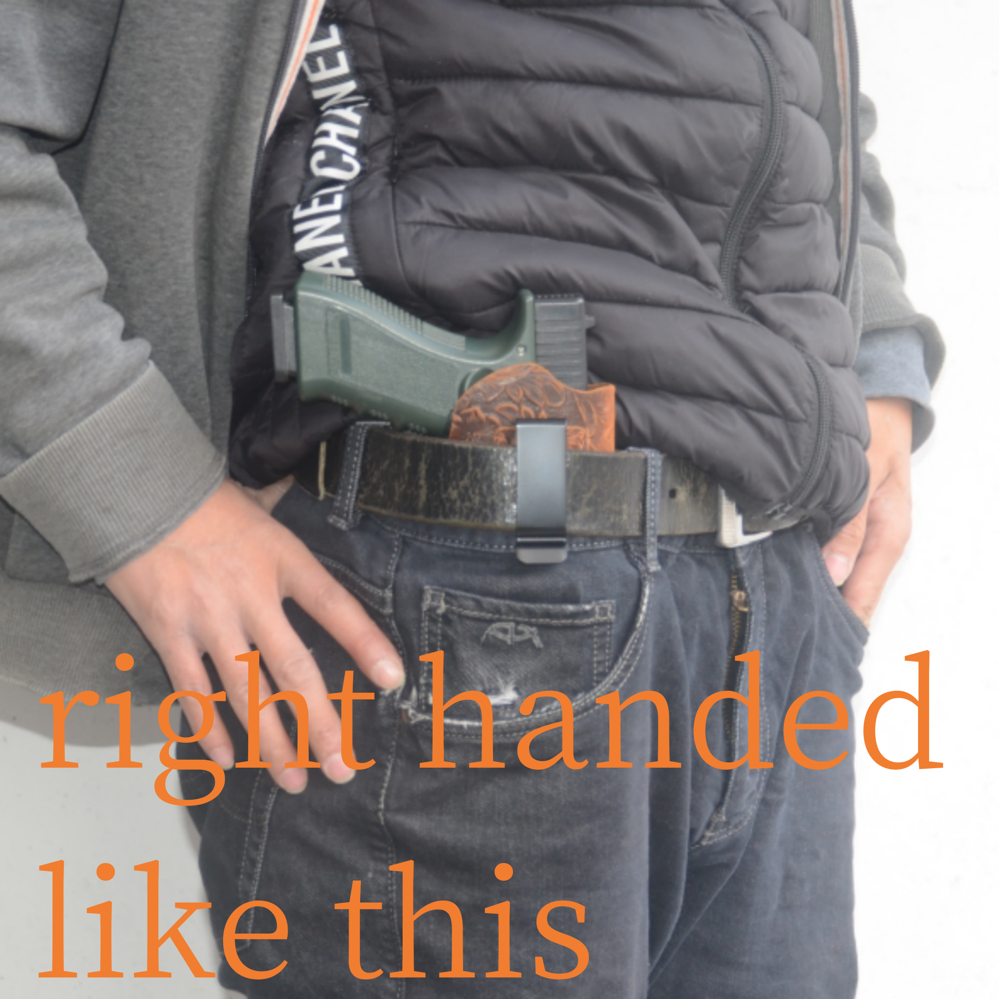 Genuine Leather Gun Holster Handmade Hunting IWB Holster Bag , Hk USP 9mm (P8)    Pocket Holster Springfield Hellcat and Shield flower brown