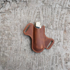 Leather Folding Knife Sheath for 4 - 5  inch Knives Pocket , Leather Knives Holder  Holster , EDC Leather for spyderco military 2 Pouch