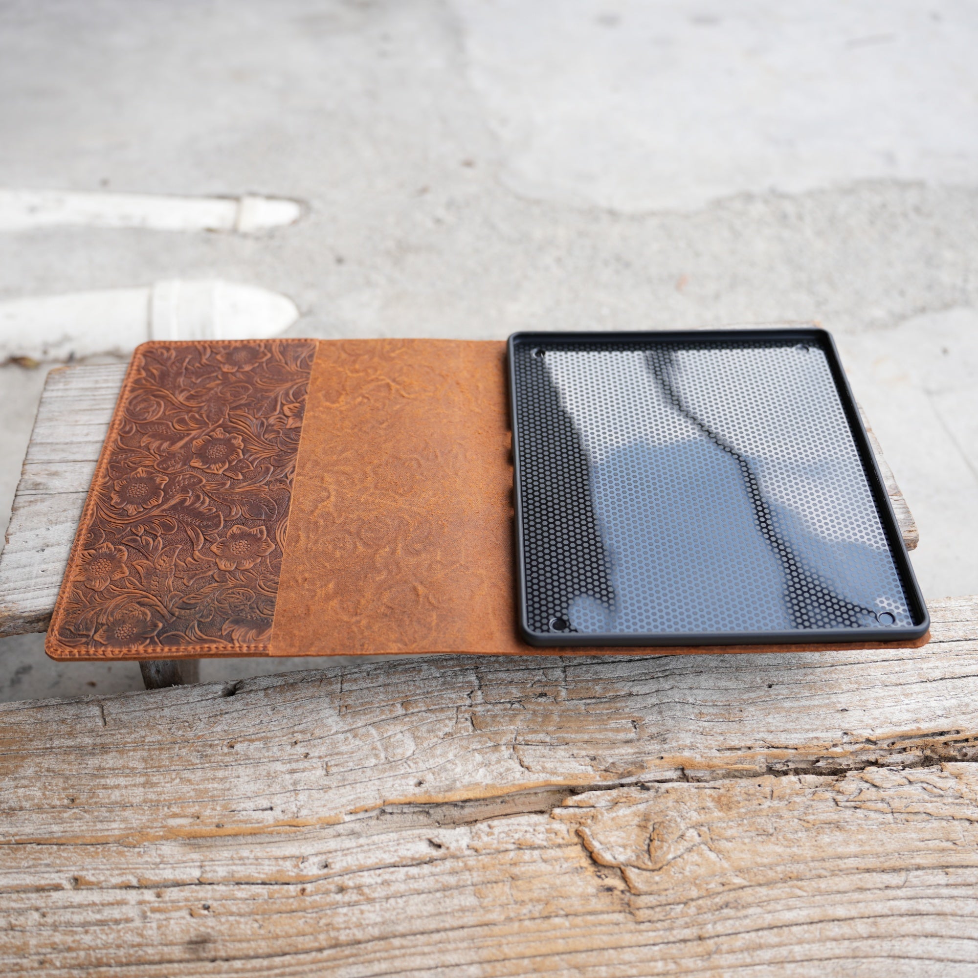 Leather Kindle Scribe 10.2  2022 2024 case 12th gen, 11th gen, All new Kindle cover, Kindle Oasis case, Tooled Leather, Ebook cover brown