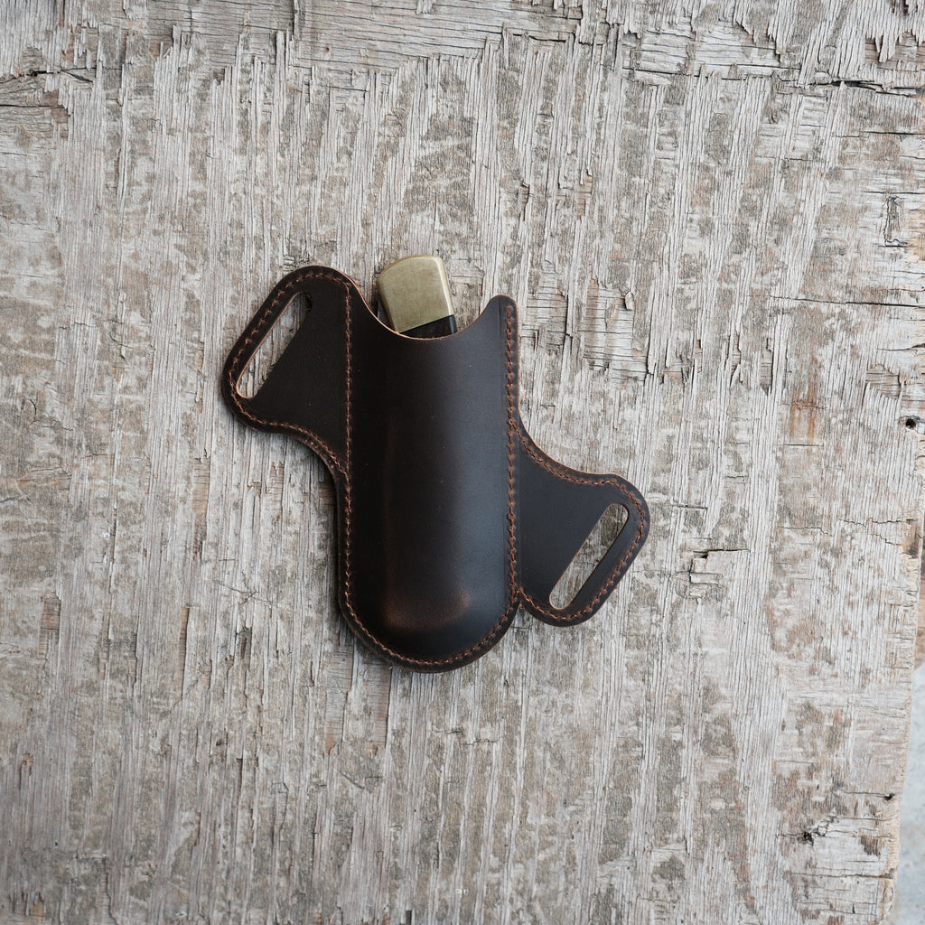 Leather Folding Knife Sheath for 4 - 5  inch Knives Pocket , Leather Knives Holder, Leather Holster Holder, EDC Leather for buck 110 Pouch