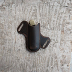 Leather Folding Knife Sheath for 4 - 5  inch Knives Pocket , Leather Knives Holder, Leather Holster Holder, EDC Leather for buck 110 Pouch