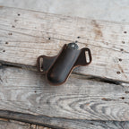 Leather Folding Knife Sheath for 4 - 5  inch Knives Pocket , Leather Knives Holder  Holster , EDC Leather for spyderco military 2 Pouch