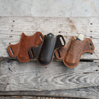 Leather Folding Knife Sheath for 4 - 5  inch Knives Pocket , Leather Knives Holder, Leather Holster Holder, EDC Leather for buck 110 Pouch