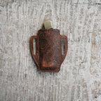 Leather Sheath Folding Knife  for 4 - 5  inch Knives Pocket , Leather Knives Holder, Leather Holster, EDC Leather for buck 110 Pouch