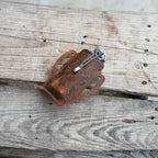 Leather Sheath Folding Knife  for 4 - 5  inch Knives Pocket , Leather Knives Holder, Leather Holster, EDC Leather for buck 110 Pouch