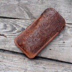 Leather EDC Pocket Slip, Army Knife Sleeve & Pen Holder for Everyday Carry, Camping Accessories