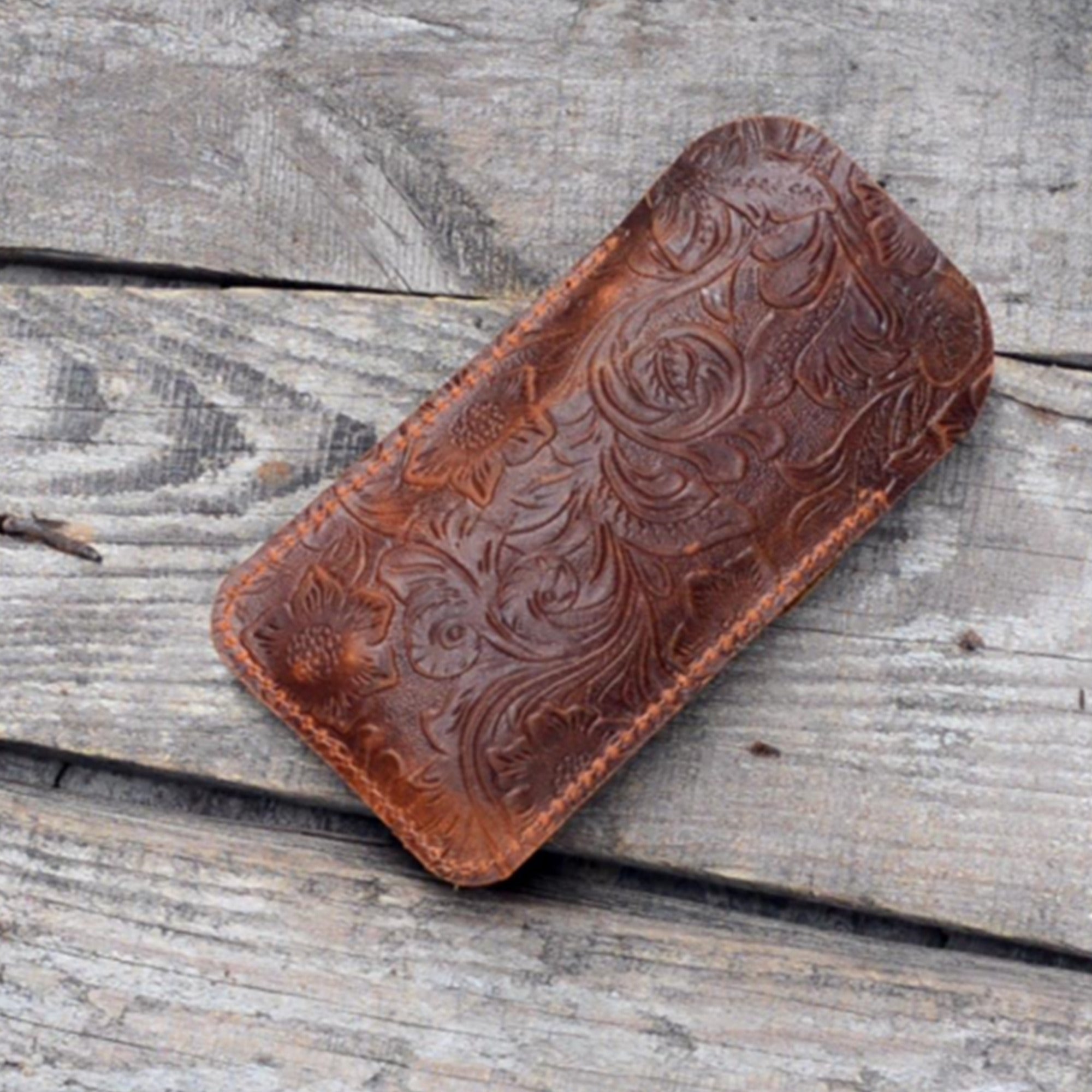 Leather EDC Pocket Slip, Army Knife Sleeve & Pen Holder for Everyday Carry, Camping Accessories