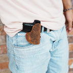 Genuine Leather Gun Holster Hunting OWB Holster For 1906 Baby Browning .25 ACP 6.35 Heritage -Colt Junior Colt 1908 Vest Pocket Pistol