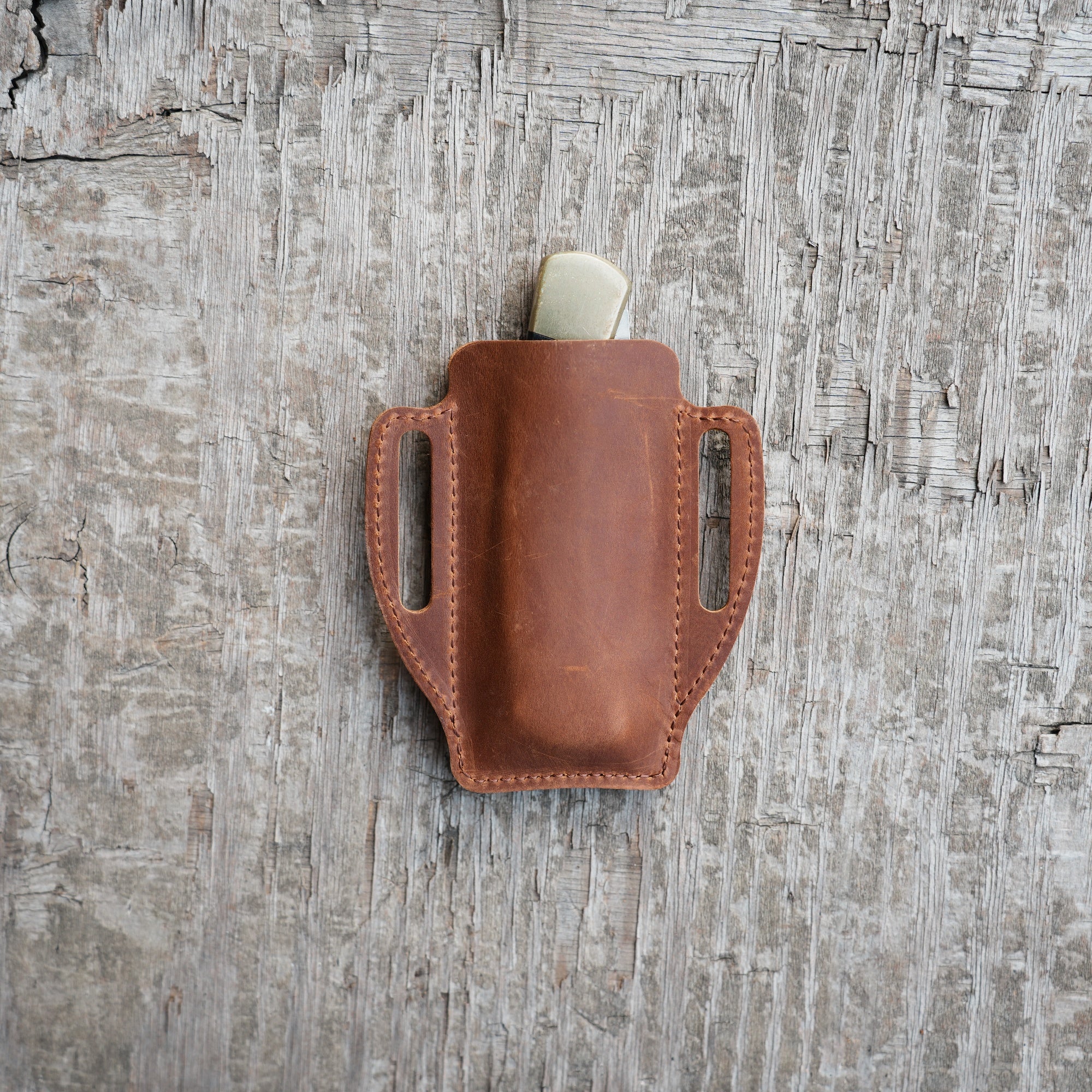 Leather Sheath Folding Knife  for 4 - 5  inch Knives Pocket , Leather Knives Holder, Leather Holster, EDC Leather for buck 110 Pouch