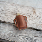 Leather Sheath Folding Knife  for 4 - 5  inch Knives Pocket , Leather Knives Holder, Leather Holster, EDC Leather for buck 110 Pouch