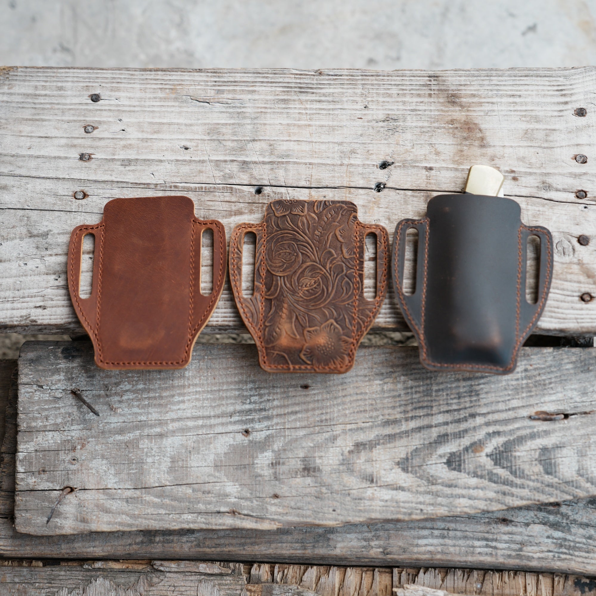 Leather Sheath Folding Knife  for 4 - 5  inch Knives Pocket , Leather Knives Holder, Leather Holster, EDC Leather for buck 110 Pouch