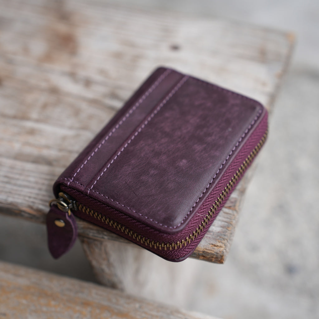 personalized Bifold Wallet, Men's Leather wallet  Card Holder Distressed Leather Wallet  zipper clutch, travel wallet, Leather zipper wallet