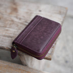 personalized Bifold Wallet, Men's Leather wallet  Card Holder Distressed Leather Wallet  zipper clutch, travel wallet, Leather zipper wallet