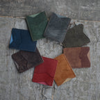 personalized Slim Genuine Leather Card Holder , Men's Minimalist Card Holder Distressed Leather Wallet  Leather Card Holder for him